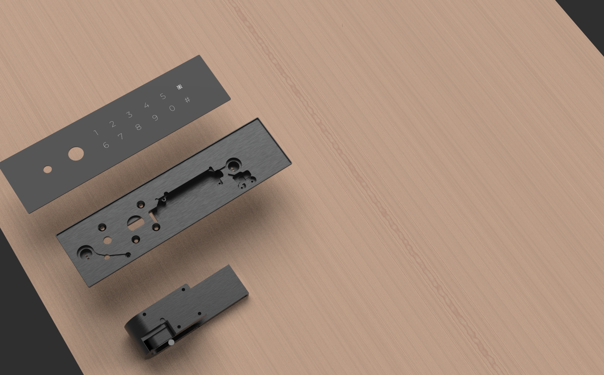 Concealed structural integration system for the KMAN-UX architectural entrance platform.