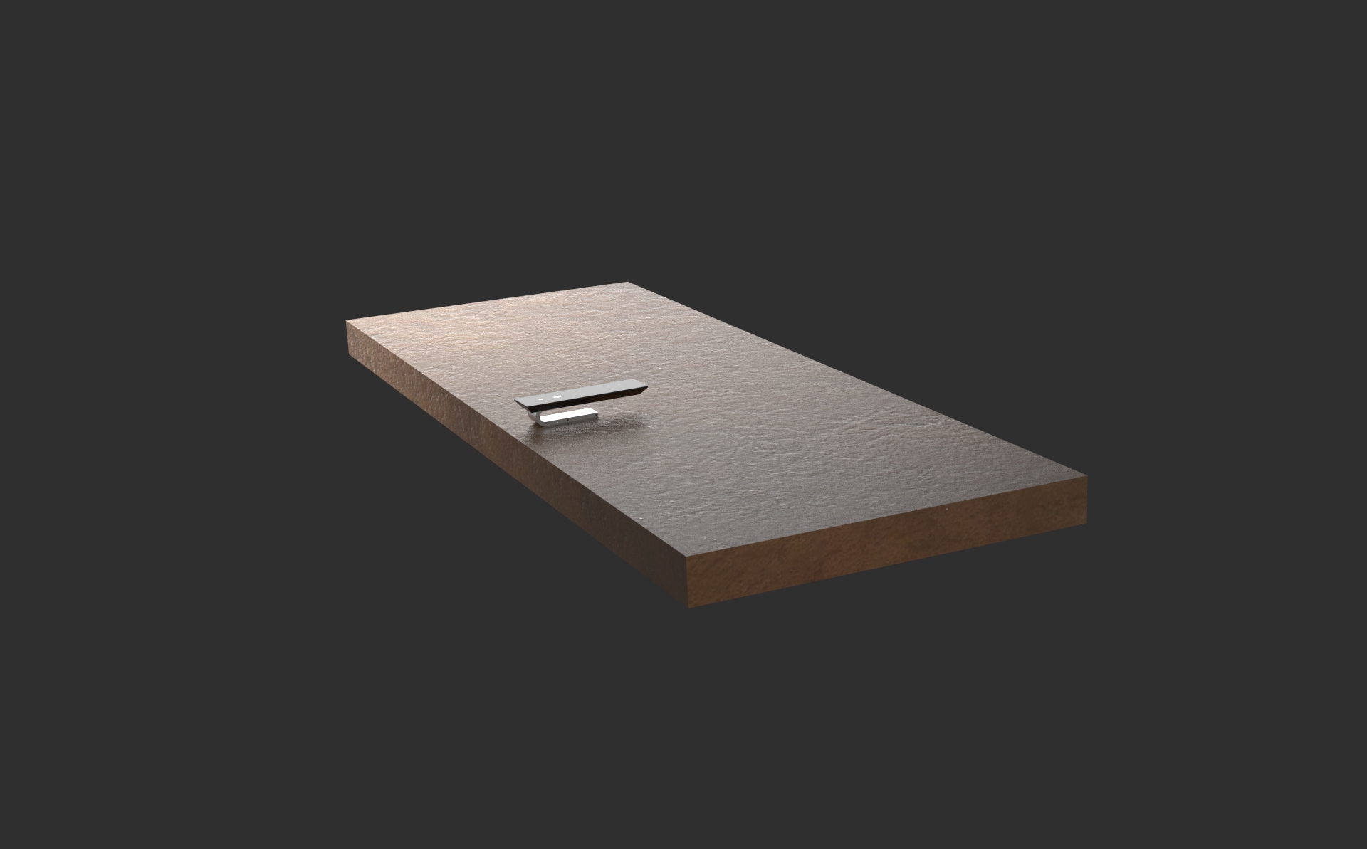 KMAN-UX architectural smart handle integrated into a minimalist premium door design with reduced visible hardware.
